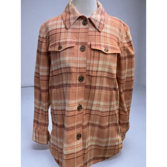 Ann Taylor Loft Plaid Swing Button Down Swing Plaid Shirt Jacket NEW XS - Picture 9 of 10